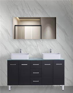 синие шкафы для ванной комнаты GGP19